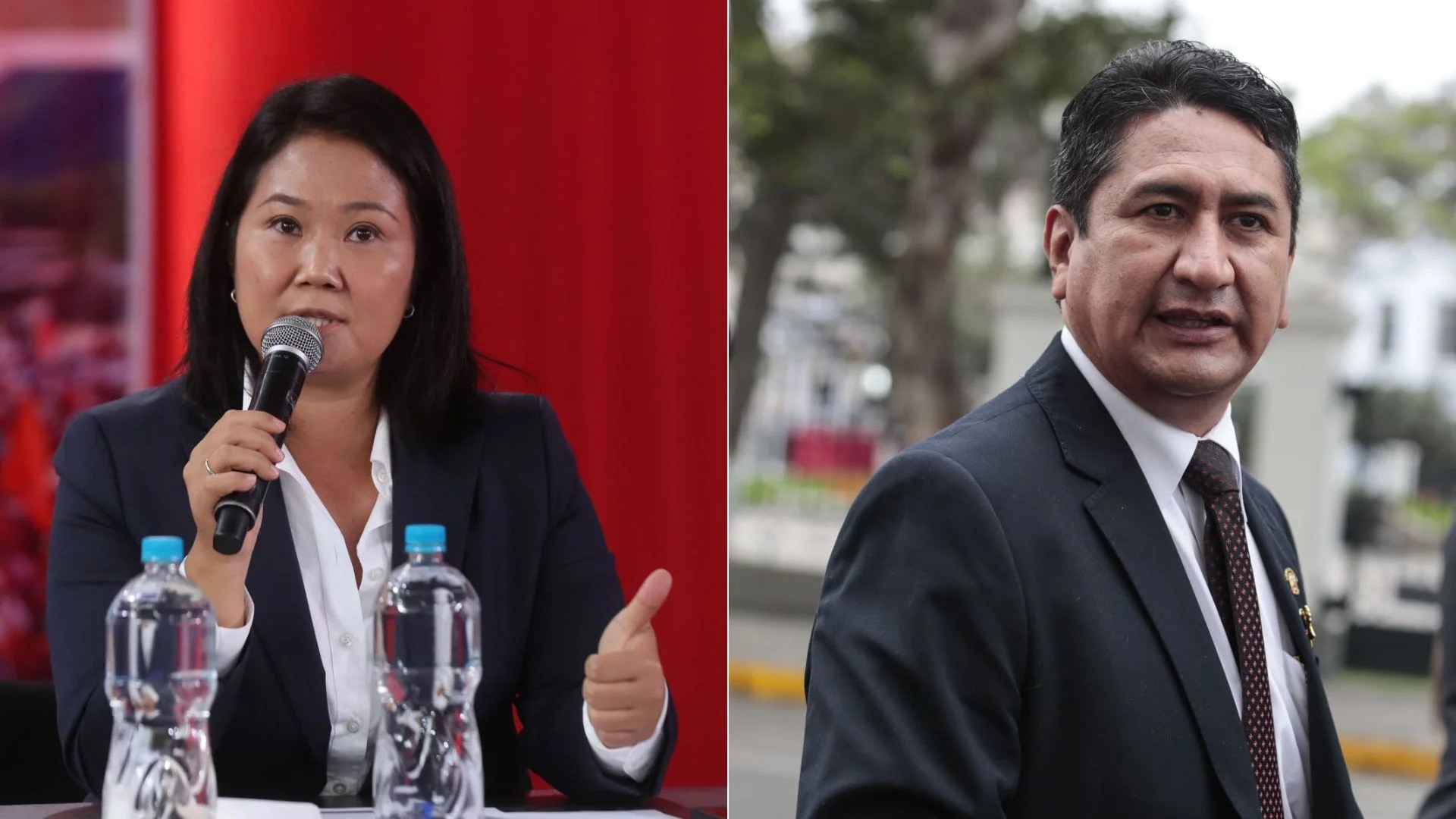 Keiko Fujimori and Vladimir Cerrón face off on social media