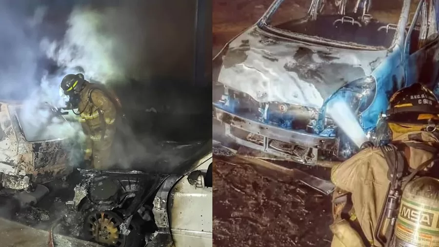 Much coincidence?: Three vehicles caught fire within a few hours of each other
