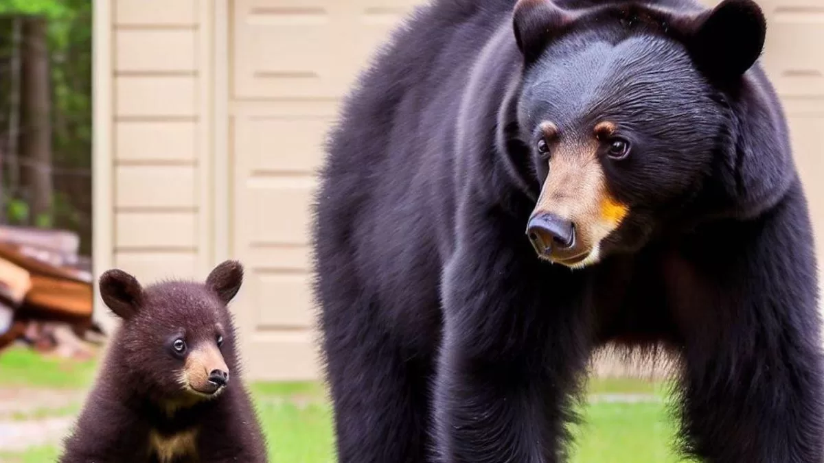 Black bear and her cub are euthanized after attacking an Idaho man when he opened his garage
