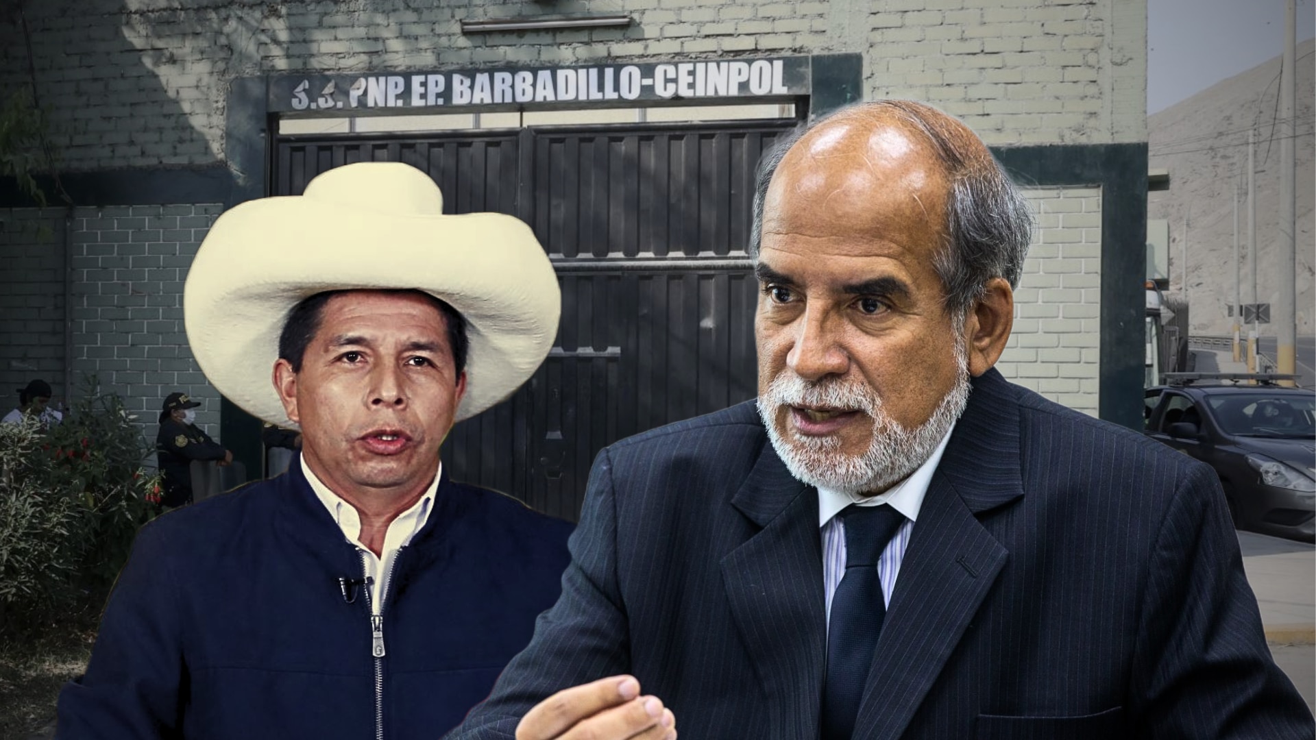 The head of INPE assured that the investigated congressmen have visited Pedro Castillo because they have no impediment to do so.  (Composition: Infobae)