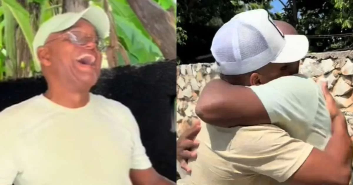 Emotional: Young man arrives by surprise in Cuba on his father's 60th birthday
