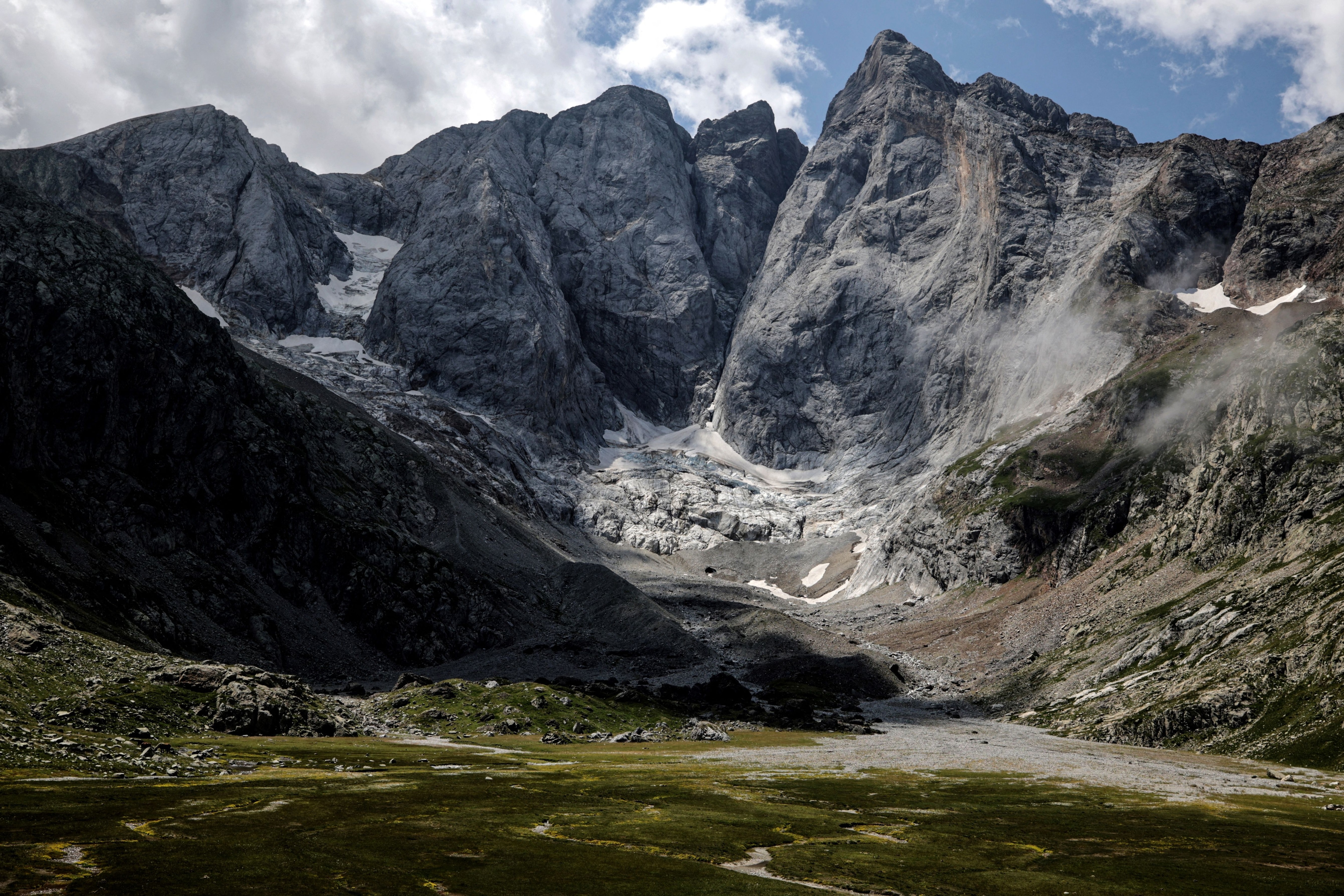 It is estimated that by 2050 there will be no more glaciers in the Pyrenees mountains.  (AFP)