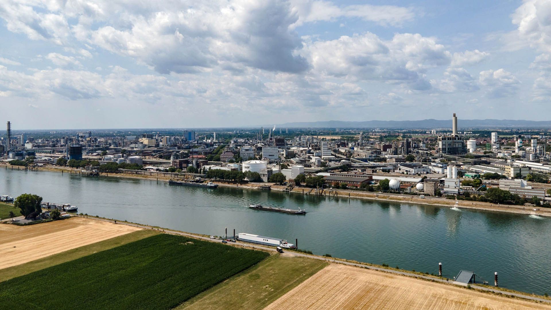 The Rhine at the BASF facility in Ludwigshafen.  (PHOTO: Bloomberg) 