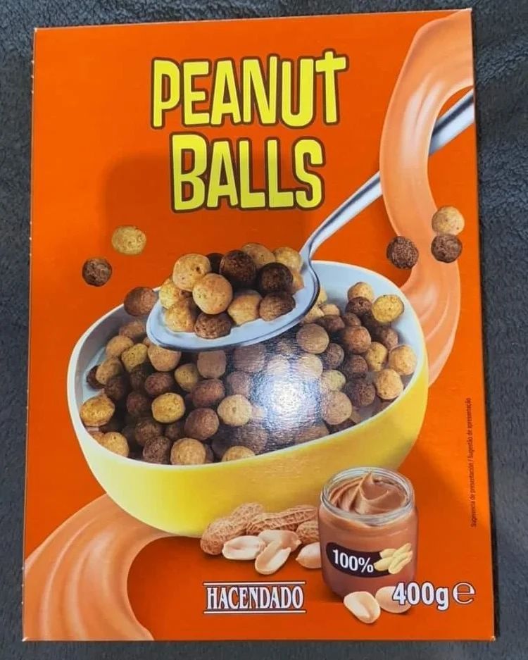 Cereals 'Peanut Balls' from Mercadona.  (Facebook)
