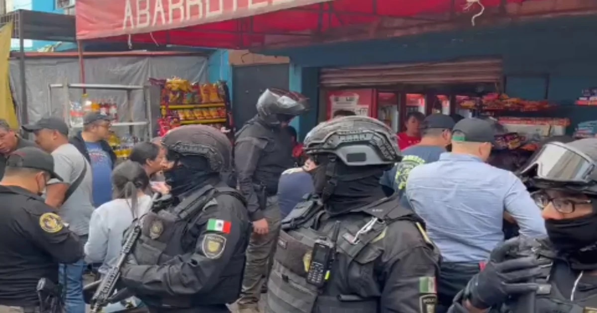 Shooting behind the Mercado de Sonora in CDMX left one injured and one detained
