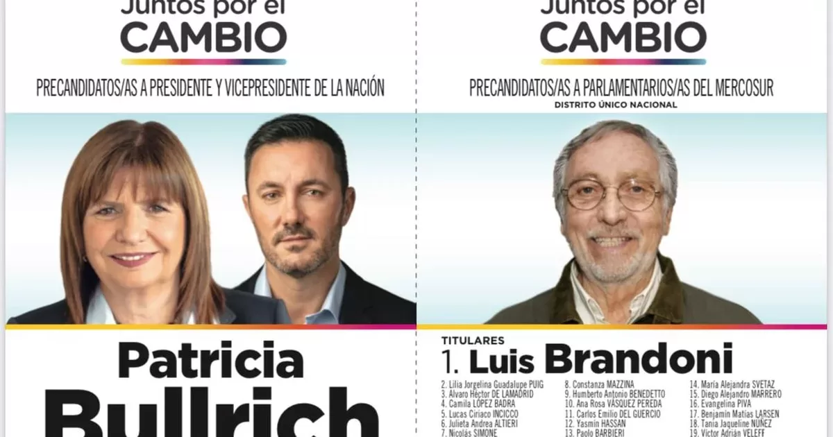 This is Patricia Bullrich's ballot in PASO 2023
