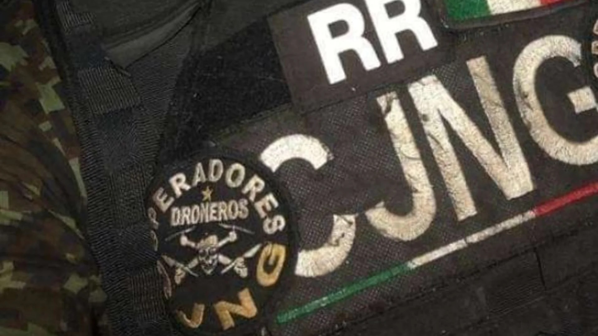 Patch of the CJNG Drone Operators team.  (Twitter/@Alexis49016195)