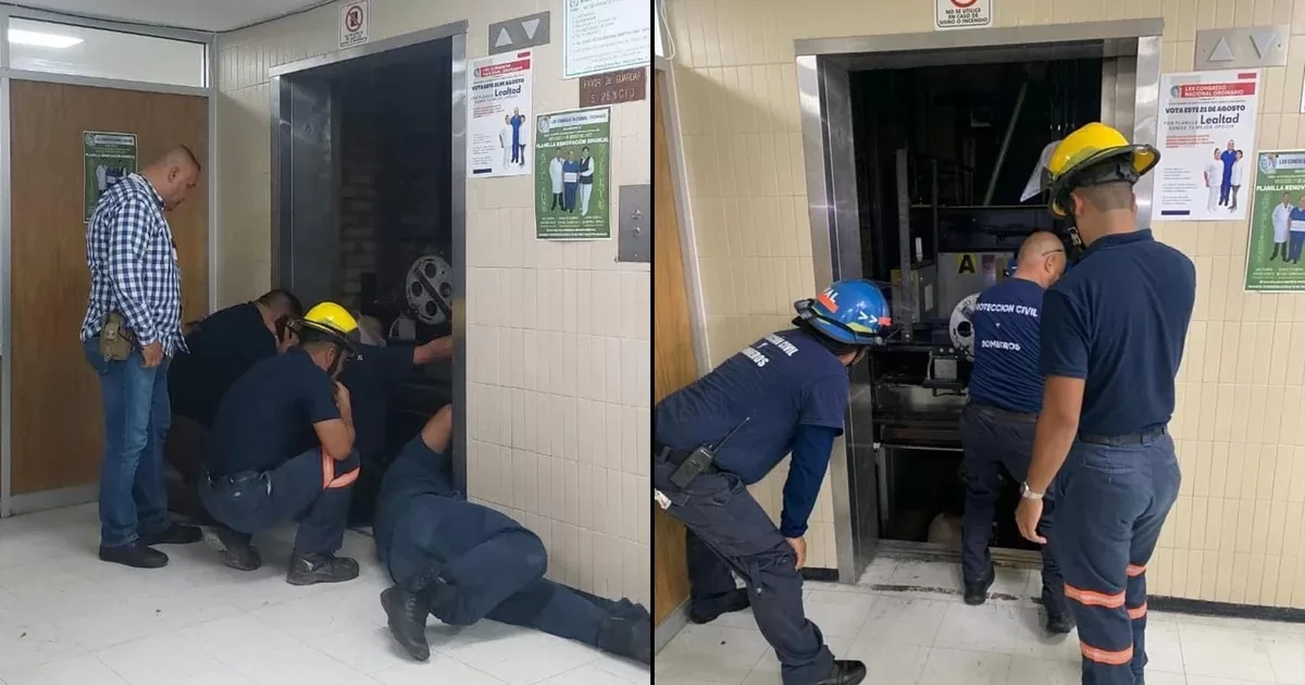 Another elevator failed at an IMSS clinic in Monclova;  seven people were trapped
