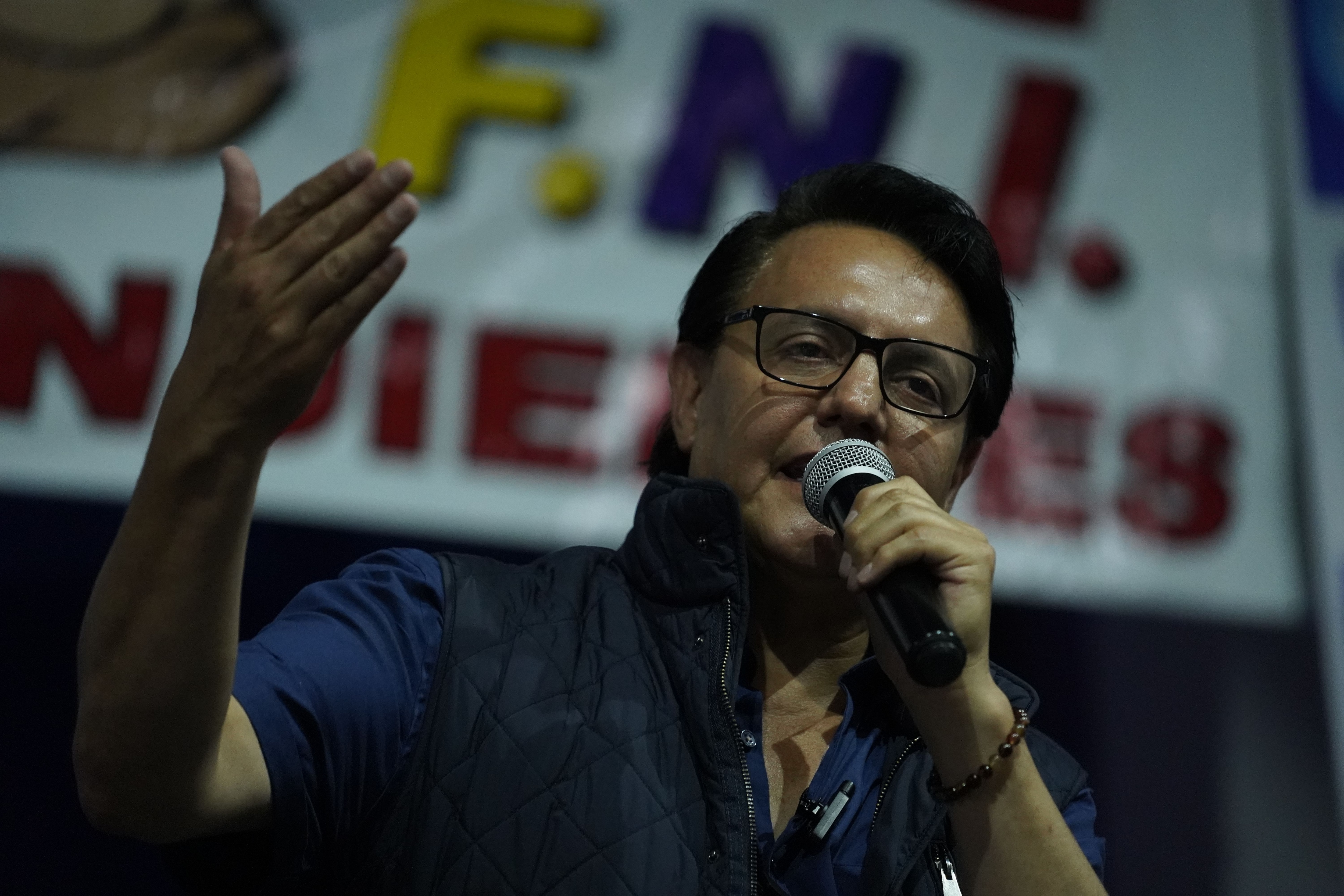 The journalist and former assemblyman had denounced death threats against him weeks ago, in the midst of an electoral campaign that revolves around the worst security crisis plaguing Ecuador, which closed 2022 with a rate of 25.32 violent deaths by every 100,000 inhabitants, the highest since records have been kept.  (EFE)
