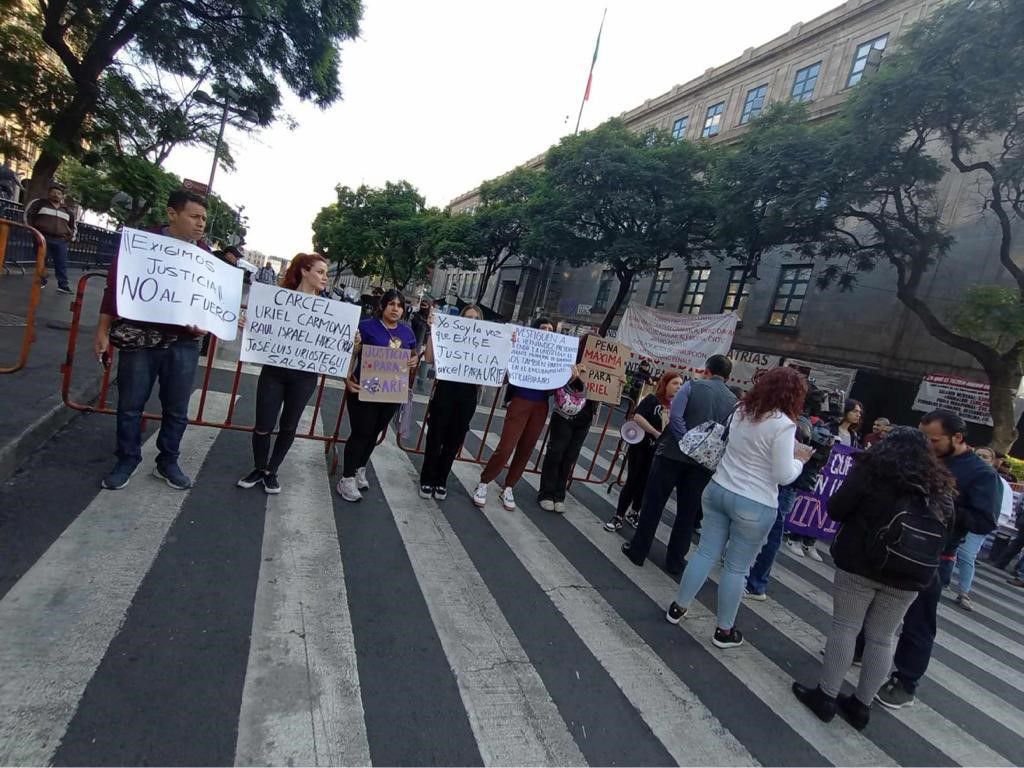 The activists demand justice for the case of Ariadna Fernanda.  |  Fernanda Lopez-Castro