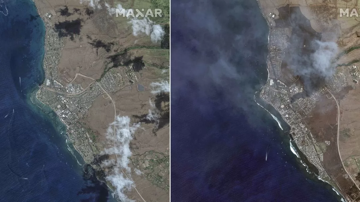 Hawaii: Before and After Images of Wildfires Show Devastation
