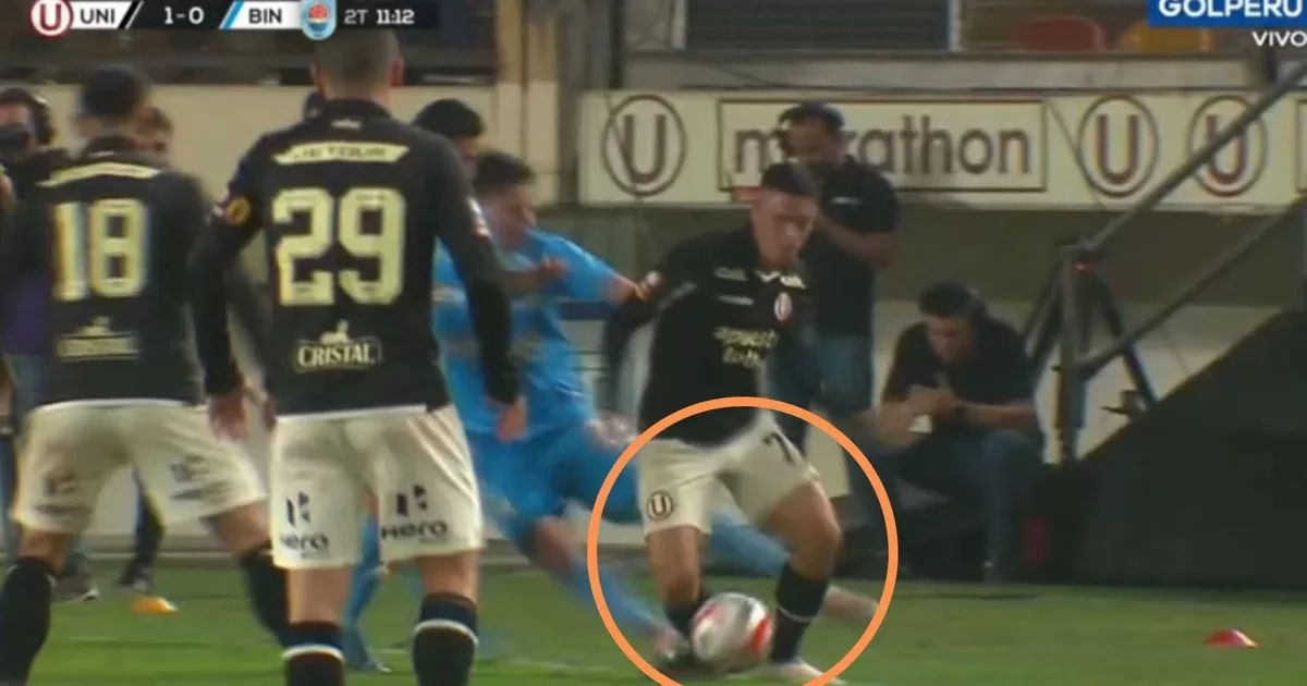 Yuriel Celi was brutally stepped on in Universitario vs Binacional: Anthony Rosell was sent off and left his team with 10 men

