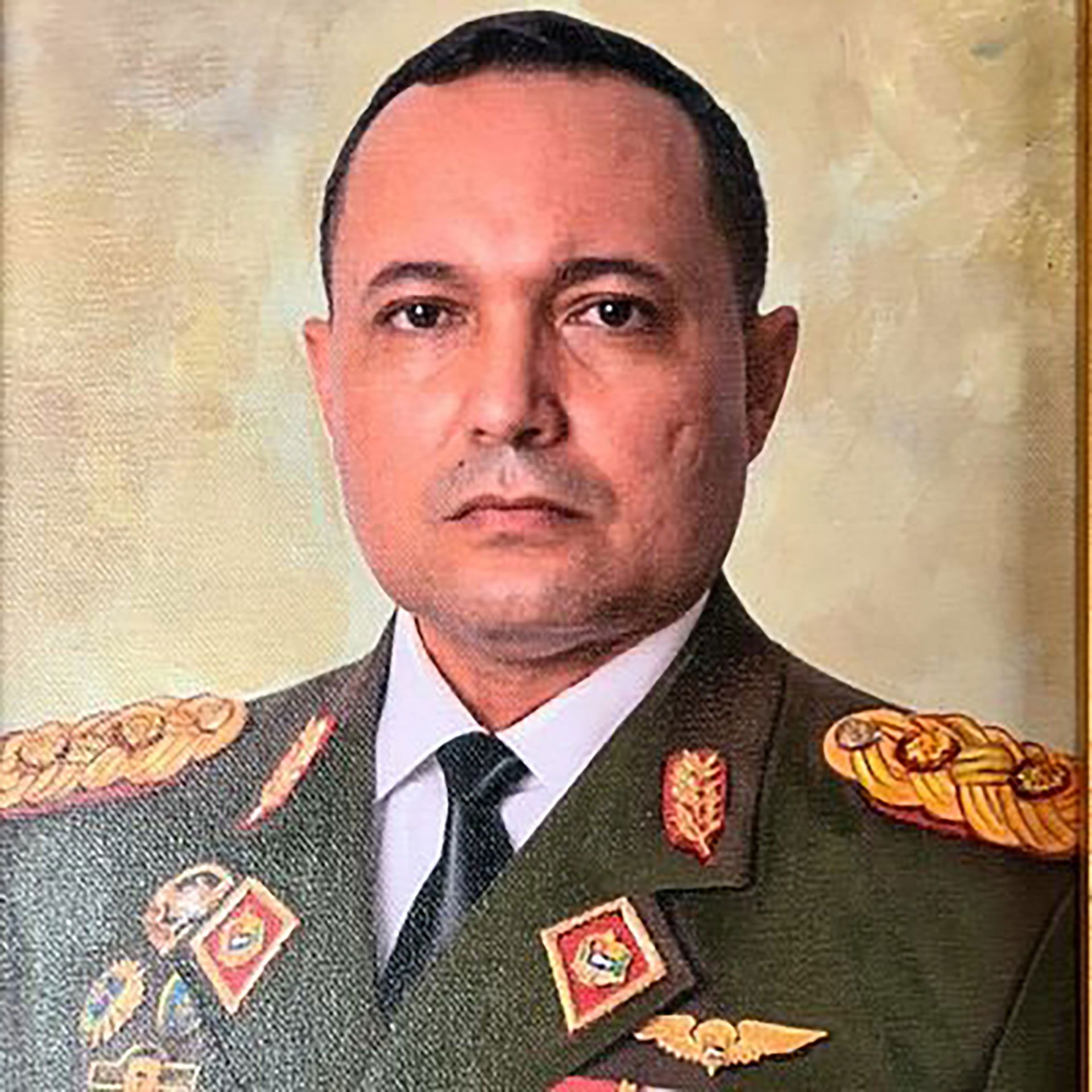 Major General (GD) Johnny Alberto Núñez Rincón at the head of the Sixth Army Corps of Engineers