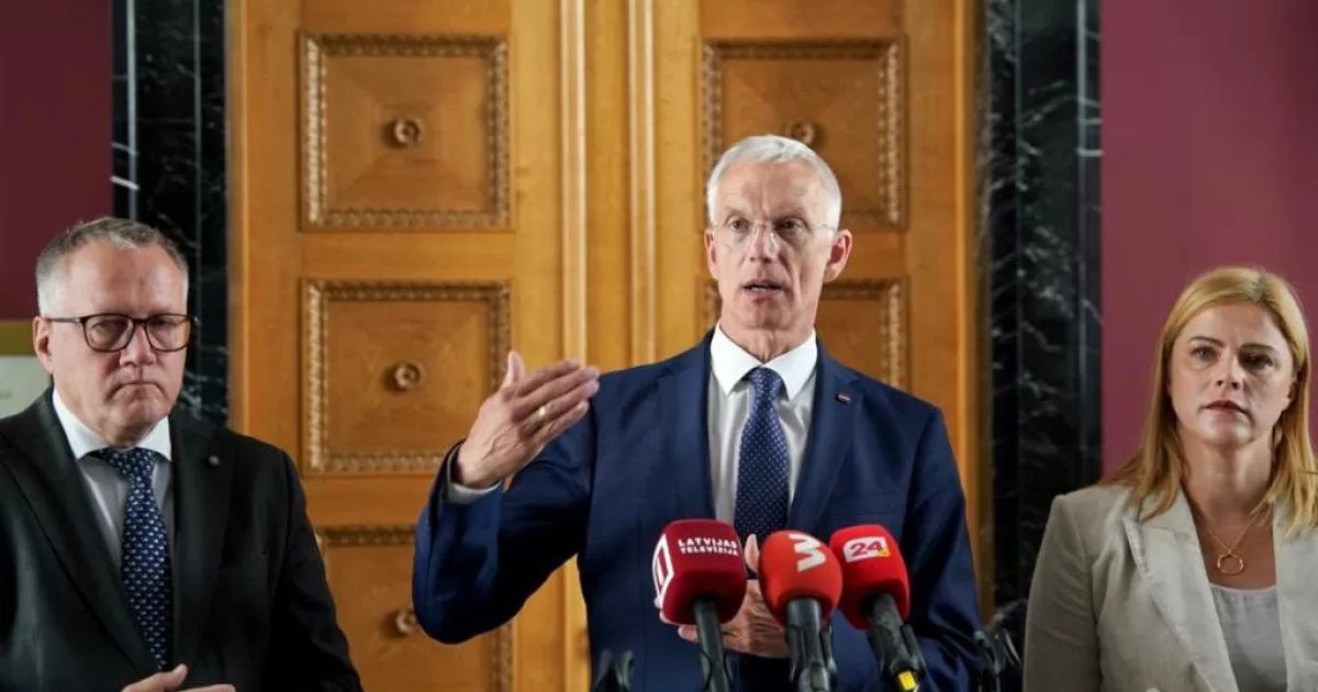 The Prime Minister of Latvia announces his resignation after the breakup of the government coalition

