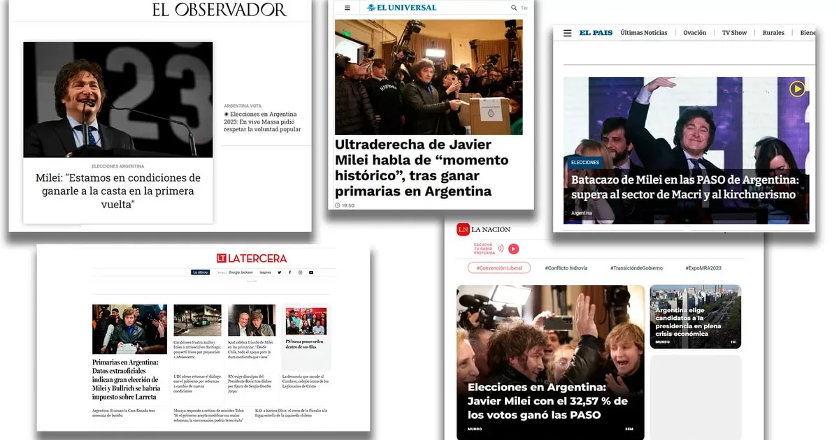 Elections 2023, live: This is how the international media highlighted the result of the PASO
