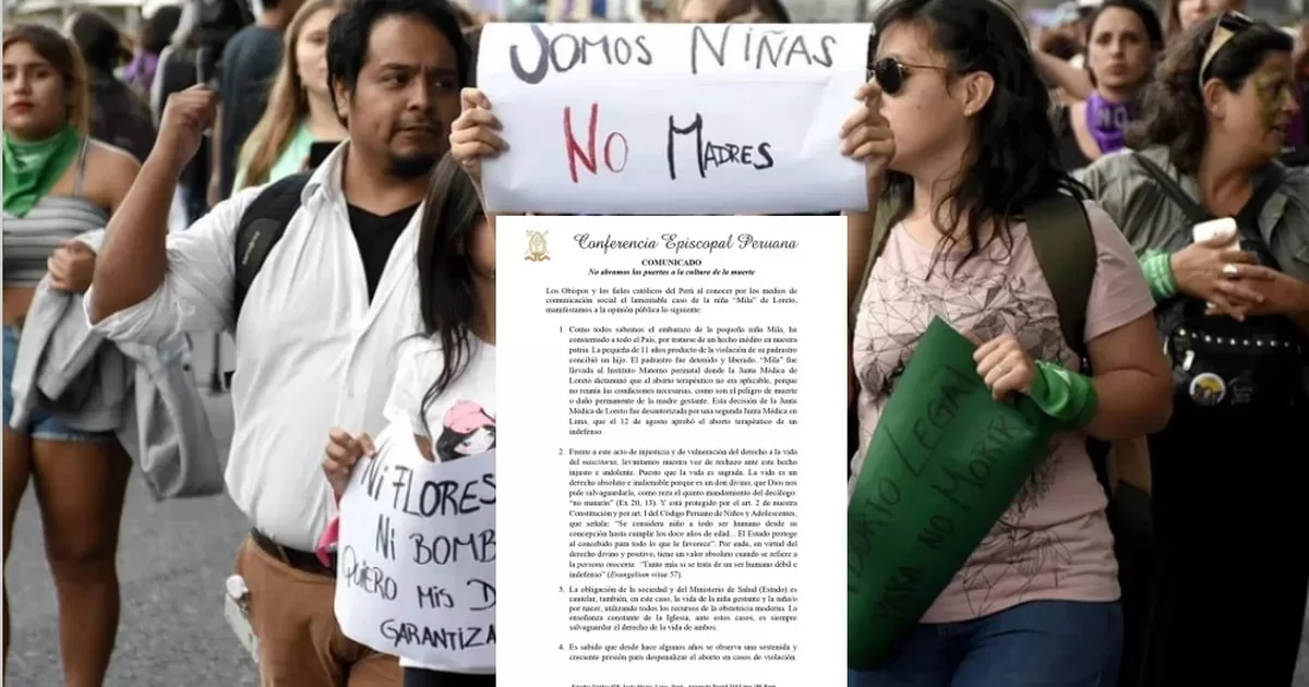 Peruvian Episcopal Conference defends pregnancy due to rape and rejects legal abortion of 'Mila'
