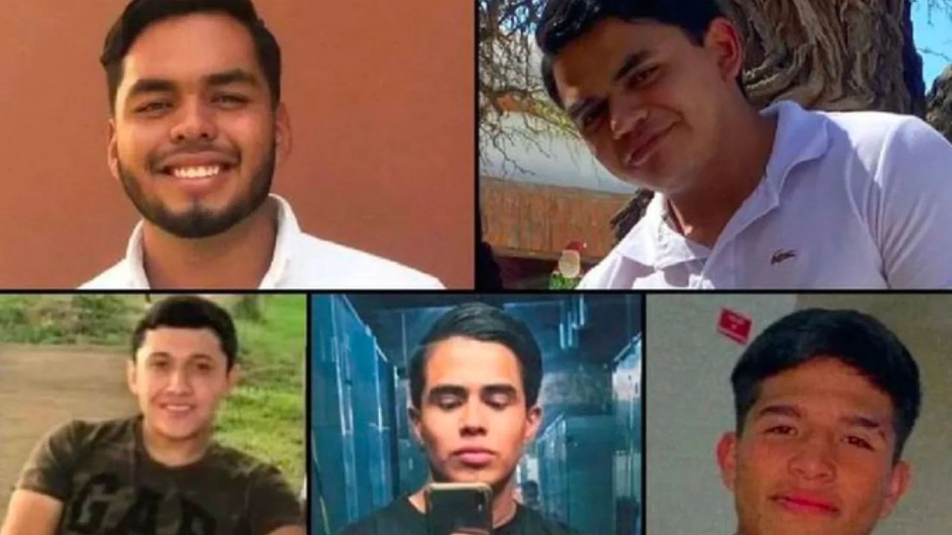 The five young people disappeared in Lagos de Moreno.  (Twitter/@rmartinmar)