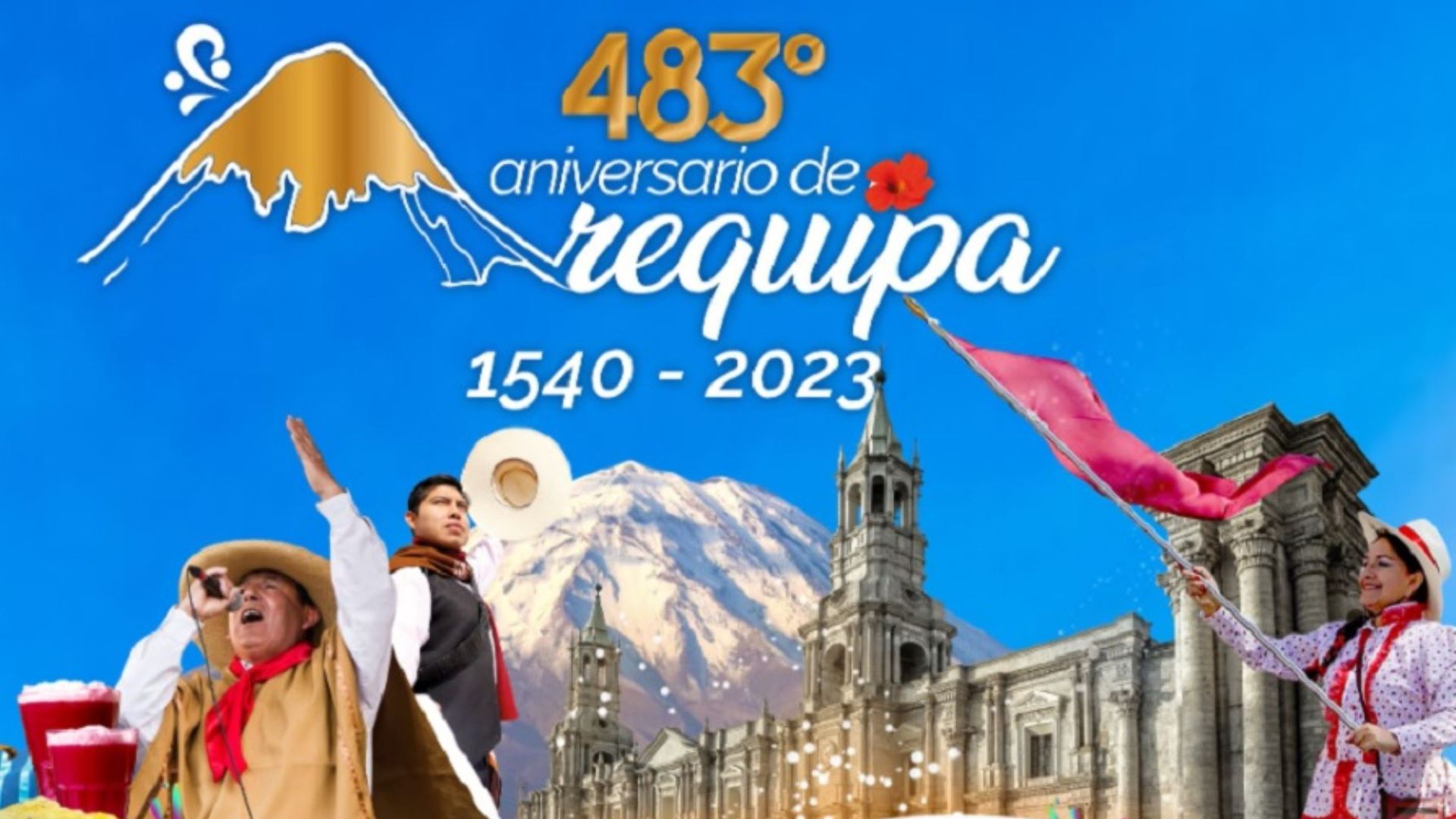 Arequipa is about to celebrate 438 years of foundation by the conquerors.  We leave you the best phrases for you to send for your day.  Photo: Andean.