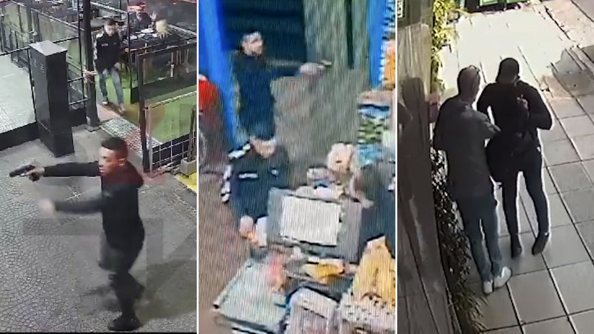 The criminals who perpetrated the three robberies that occurred in Barracas