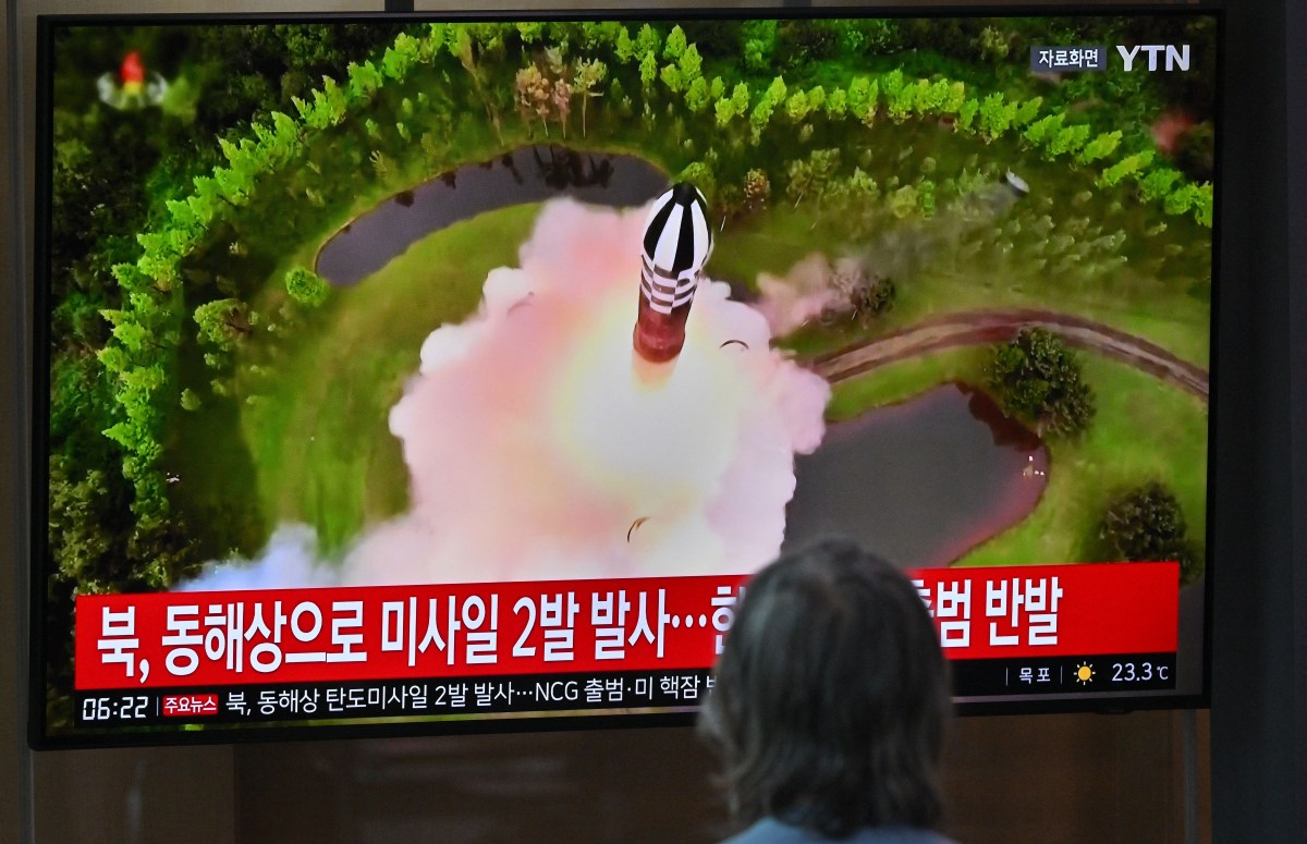 Two missiles were launched by North Korea.