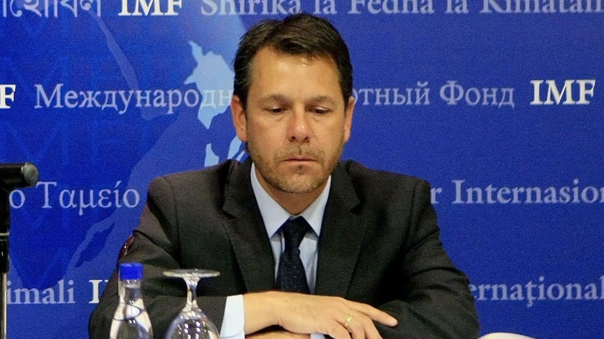 Luis Cubeddu, head of the IMF mission for Argentina.  (EFE/Leonardo Muñoz/File)
