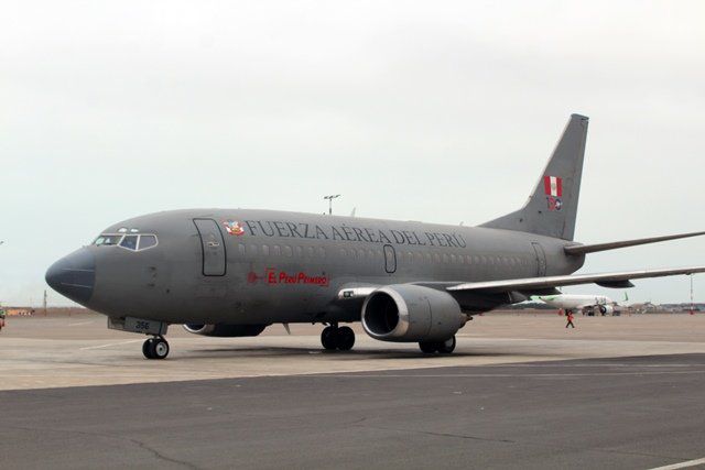 The plane in which the President of Peru is transported is a Boeing 737-528 with the registration FAP-356, operated on a military basis by pilots of the Peruvian Air Force.