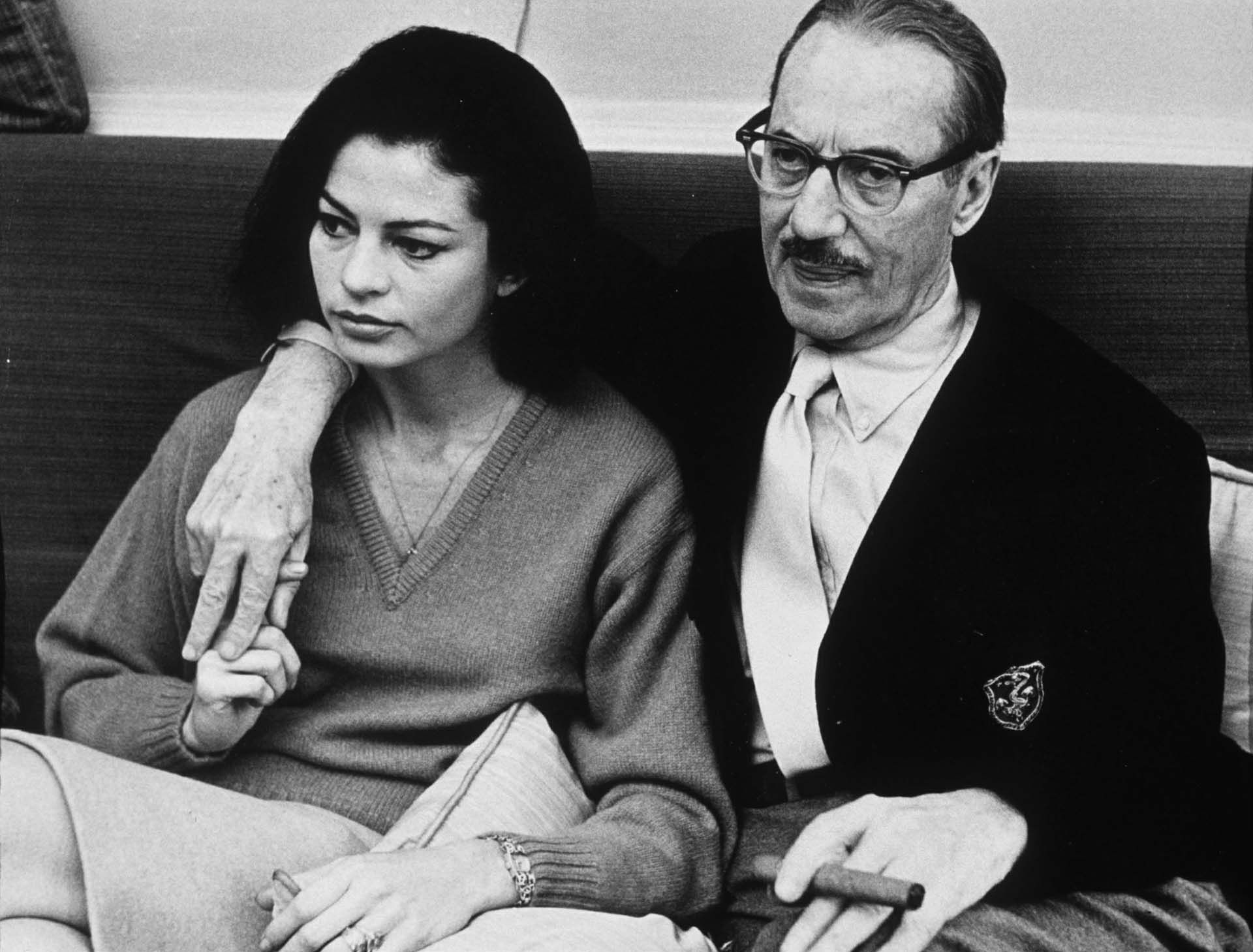 Groucho and his last wife, actress Erin Fleming, in 1981 (Photo by Michael Ward/Getty Images)