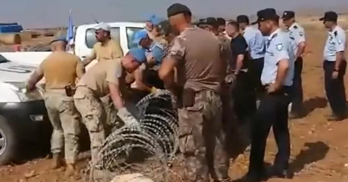 Turkish Cypriot forces clash with blue helmets and destroy UN vehicles with bulldozers
