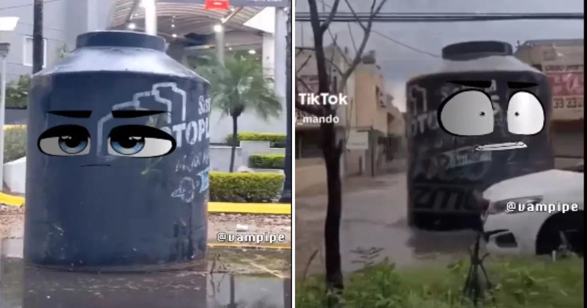 The best memes of the unusual journey of a giant water tank through the flooded streets of Guadalajara
