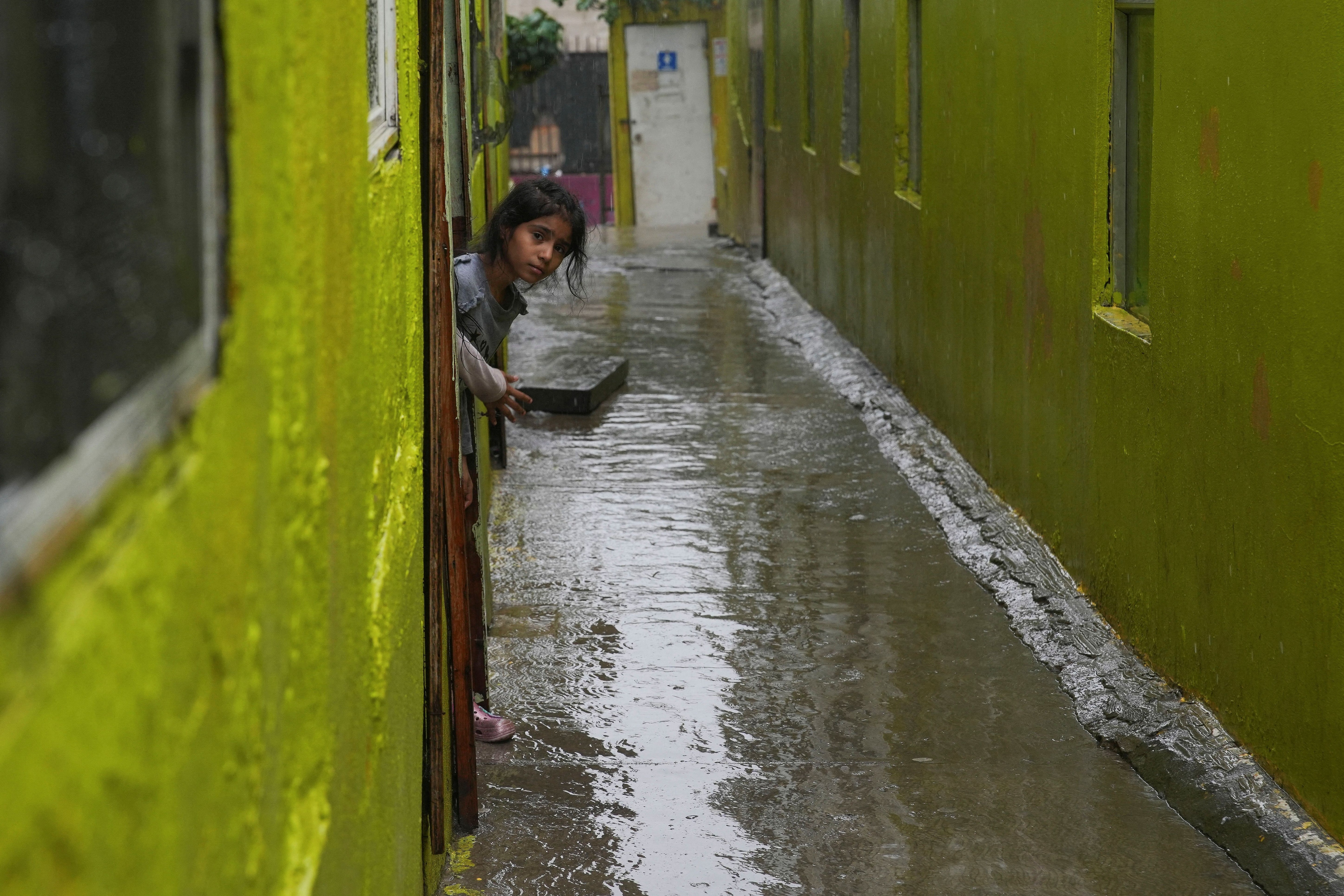 Flooded streets in Tijuana, Baja California.  (REUTERS/Aimee)