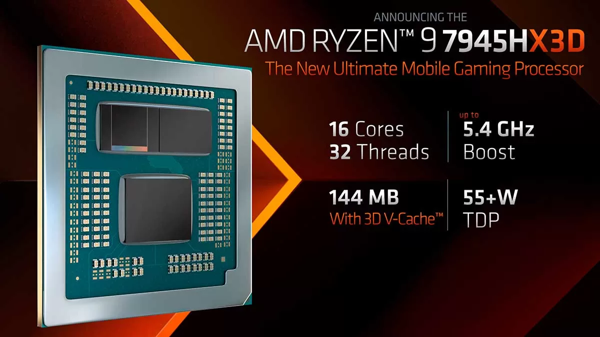 AMD Ryzen 9 7945HX3D CPU works the same as the model without 3D V-Cache
