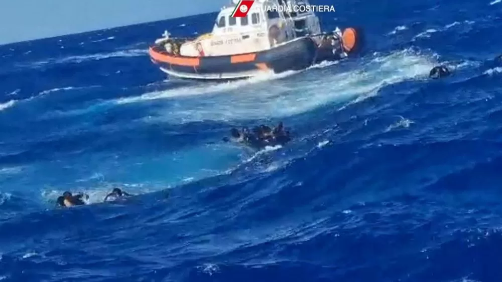 At least 41 migrants die in a shipwreck off the Italian island of Lampedusa
