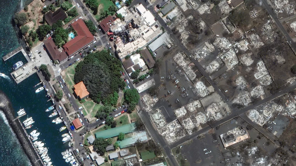 Before and After: Photos Show Damage from Devastating Wildfires in Hawaii
