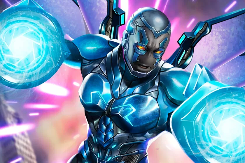 Blue Beetle also has space for video games: the film's director was inspired by Mega Man to design one of Jaime Reyes' weapons
