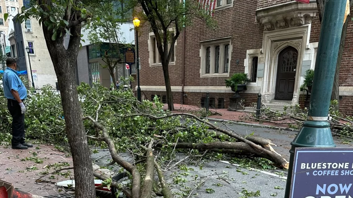  Cleanup and debris removal work begins after storm;  thousands without power
