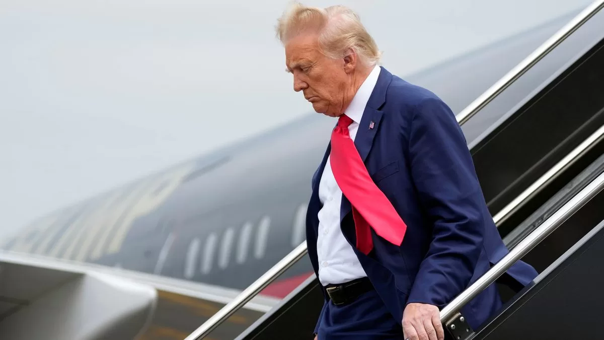 Donald Trump arrives in Washington to testify in court for the great hoax of the 2020 elections
