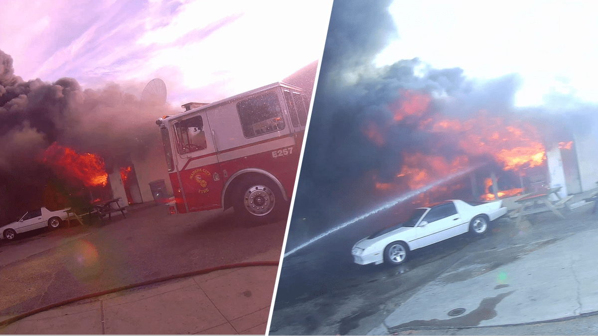 Flames consume business in Madera
