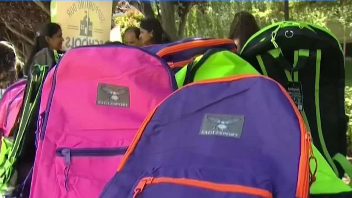 Free delivery of backpacks and school supplies by the Denver Police and other organizations

