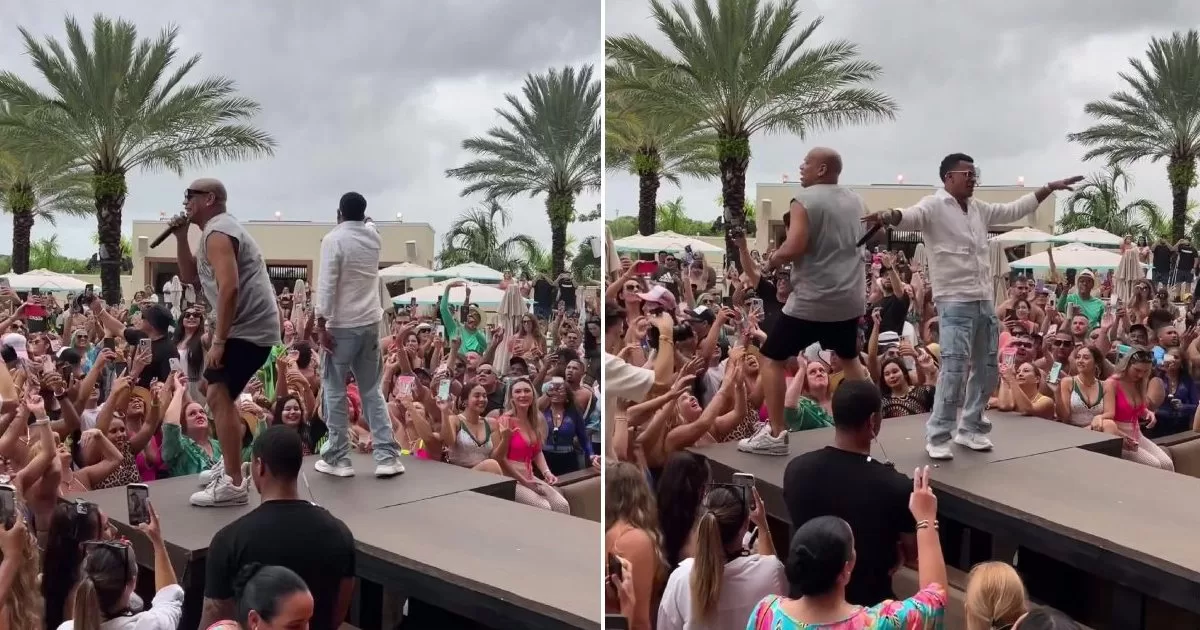 Gente de Zona made gozadera at the Pool Party at the Hard Rock Hotel in Miami
