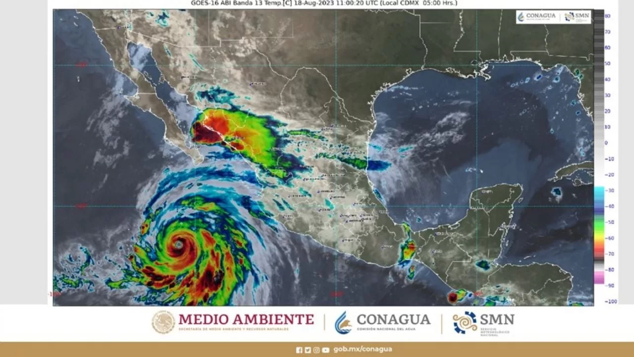 Hurricane Hilary causes heavy rains in Baja California Sur, Jalisco, Nayarit, Sinaloa and Sonora
