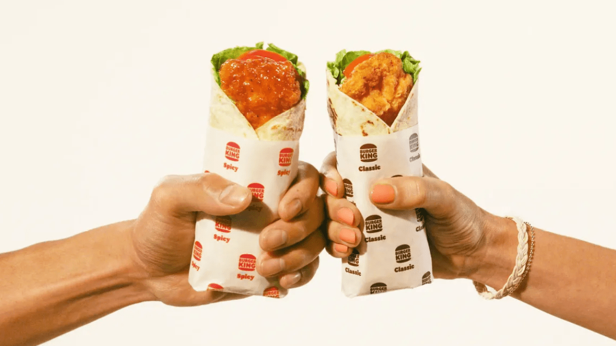  Join the competition!  Burger King will soon launch wraps in three different flavors
