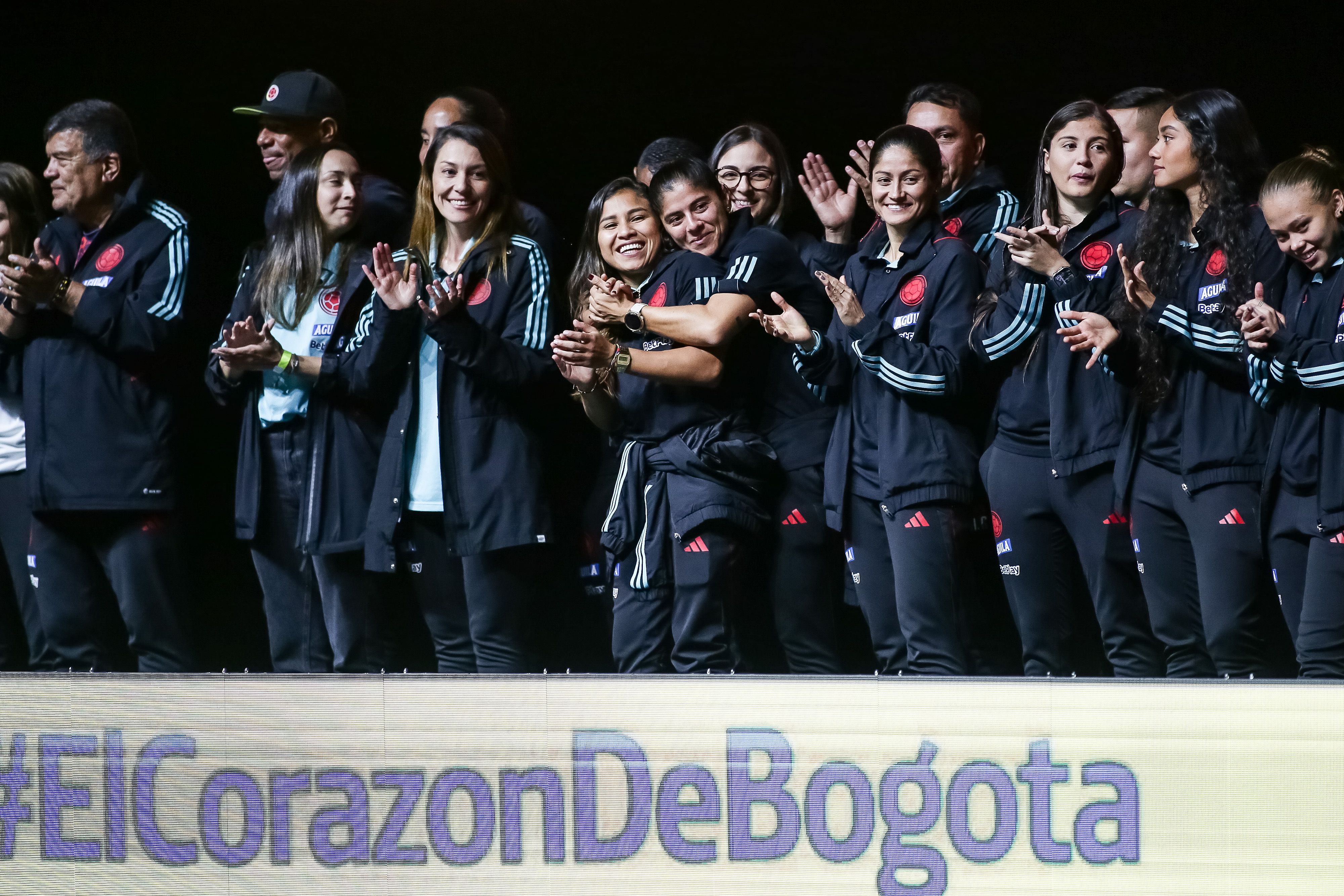 BOGOTÁ, August 15, 2023 - The Colombia Women's soccer team is honored after its participation in the World Cup in Australia and New Zealand during an event at the Movistar Arena.  (Colprensa-John Paz)