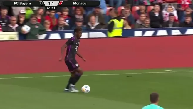 Musiala likes himself with Bayern: great goal against Monaco
