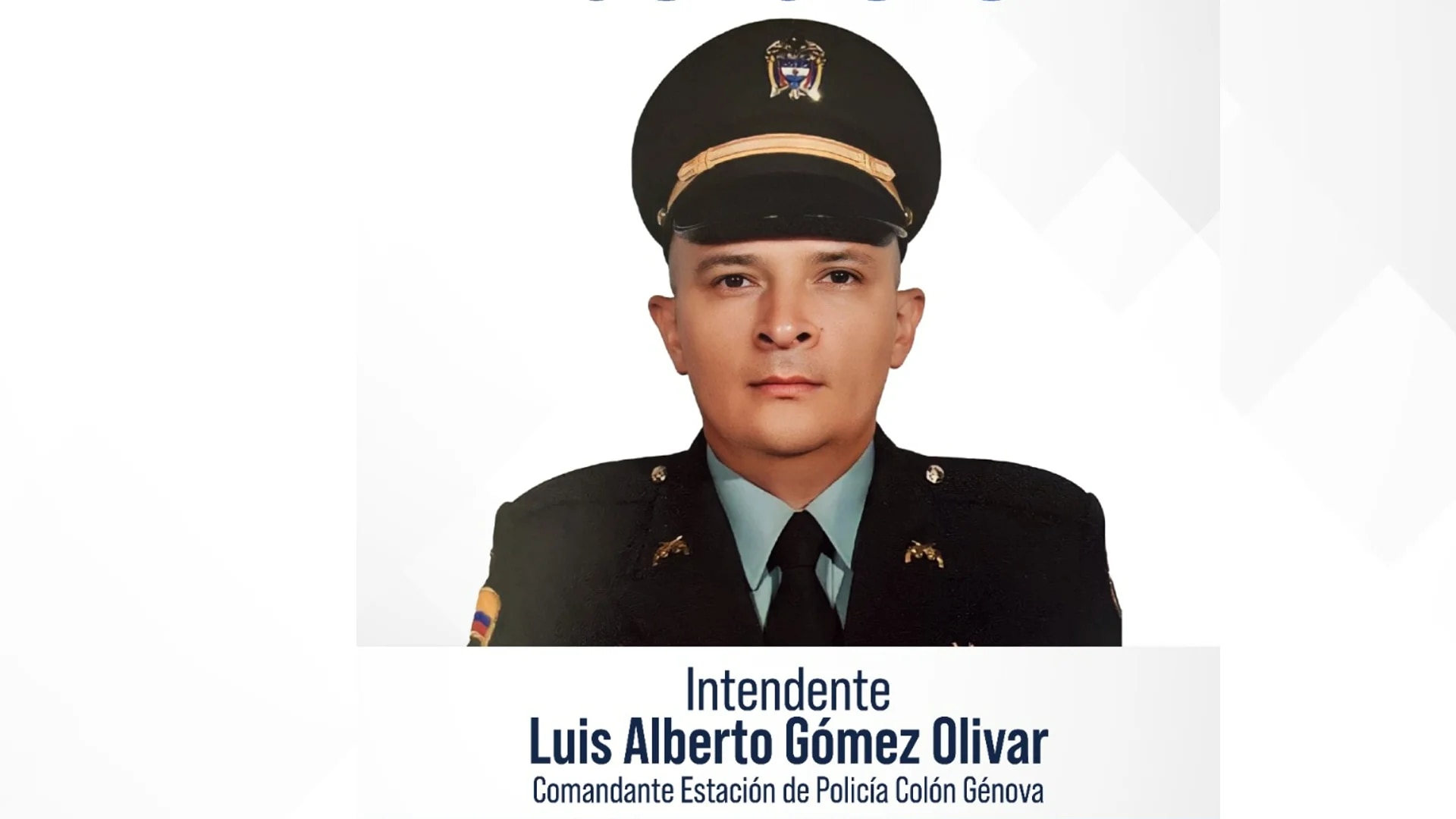 The Police confirmed the kidnapping of Mayor Luis Alberto Gómez Olivar.  National Police.