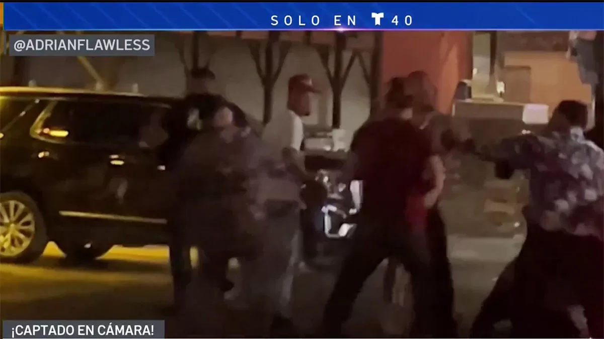 Pitched battle in front of a nightclub in McAllen escalates in intensity and was caught on video
