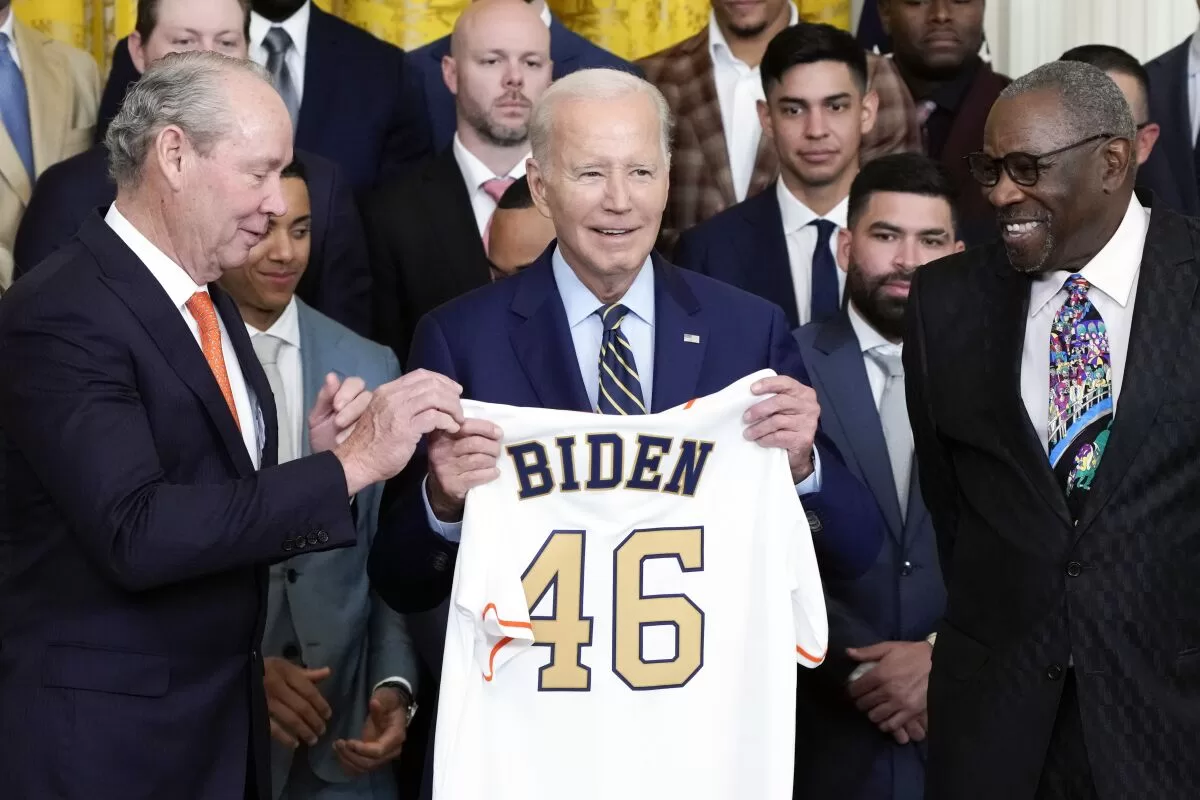 President Biden hosts the Houston Astros at the White House

