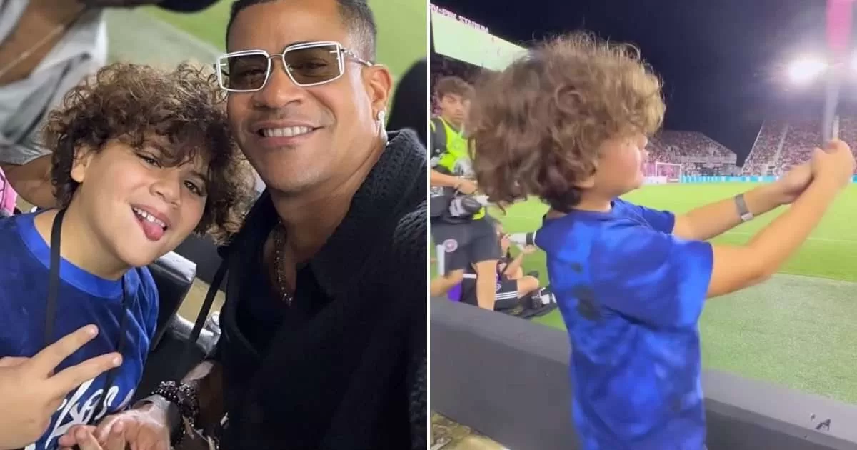 Randy Malcom takes his son to the Inter Miami game
