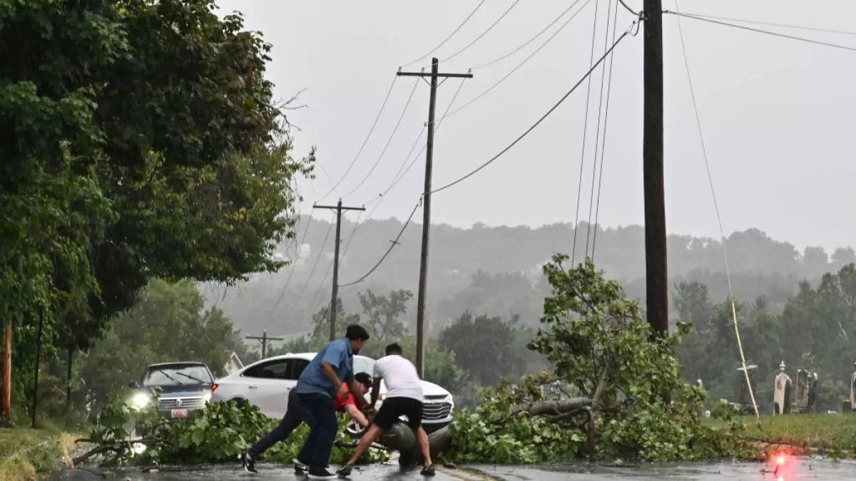 Severe storms cause extensive damage and power outages at the DMV
