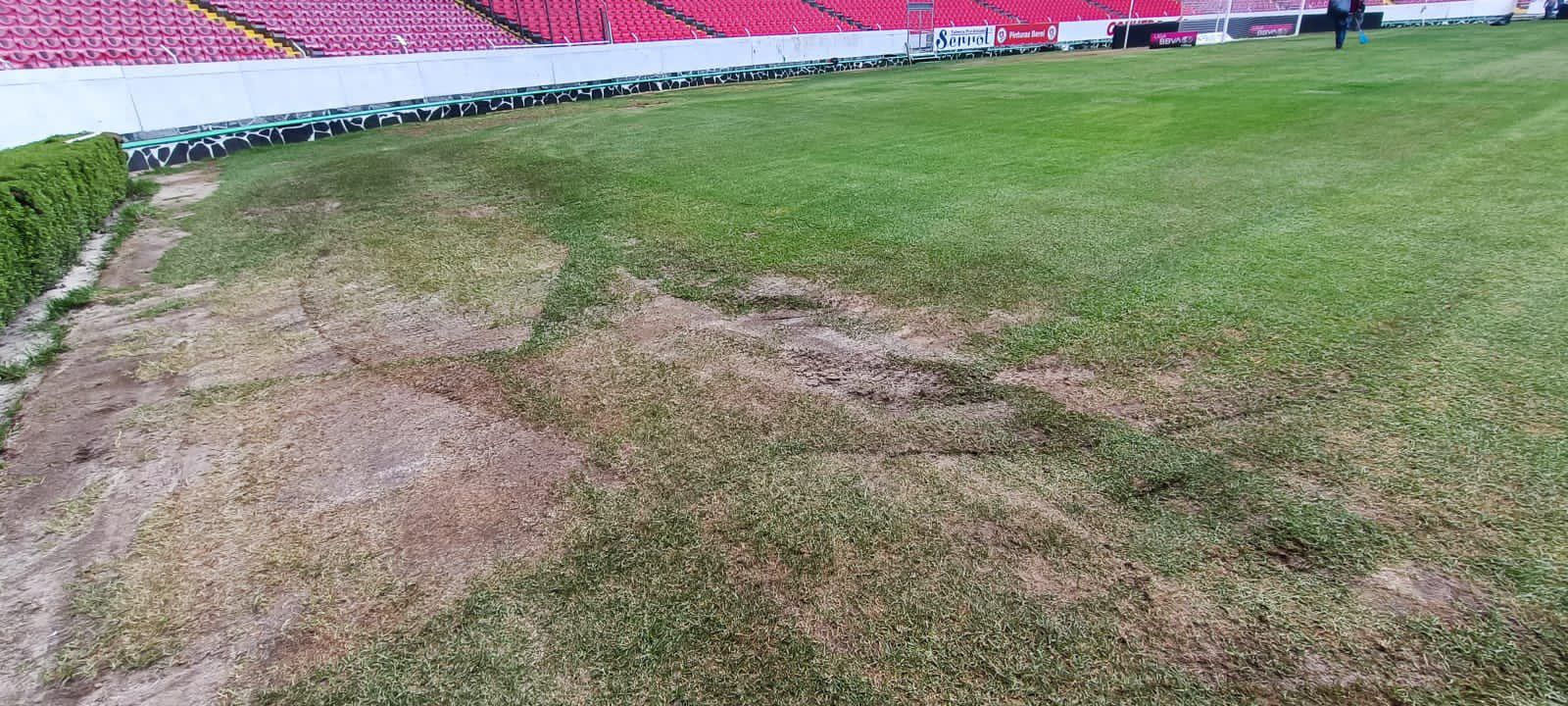 This is what the field of the Jalisco Stadium looks like a few hours after Atlas vs América Femenil (Twitter/ @Jesusjdrc)