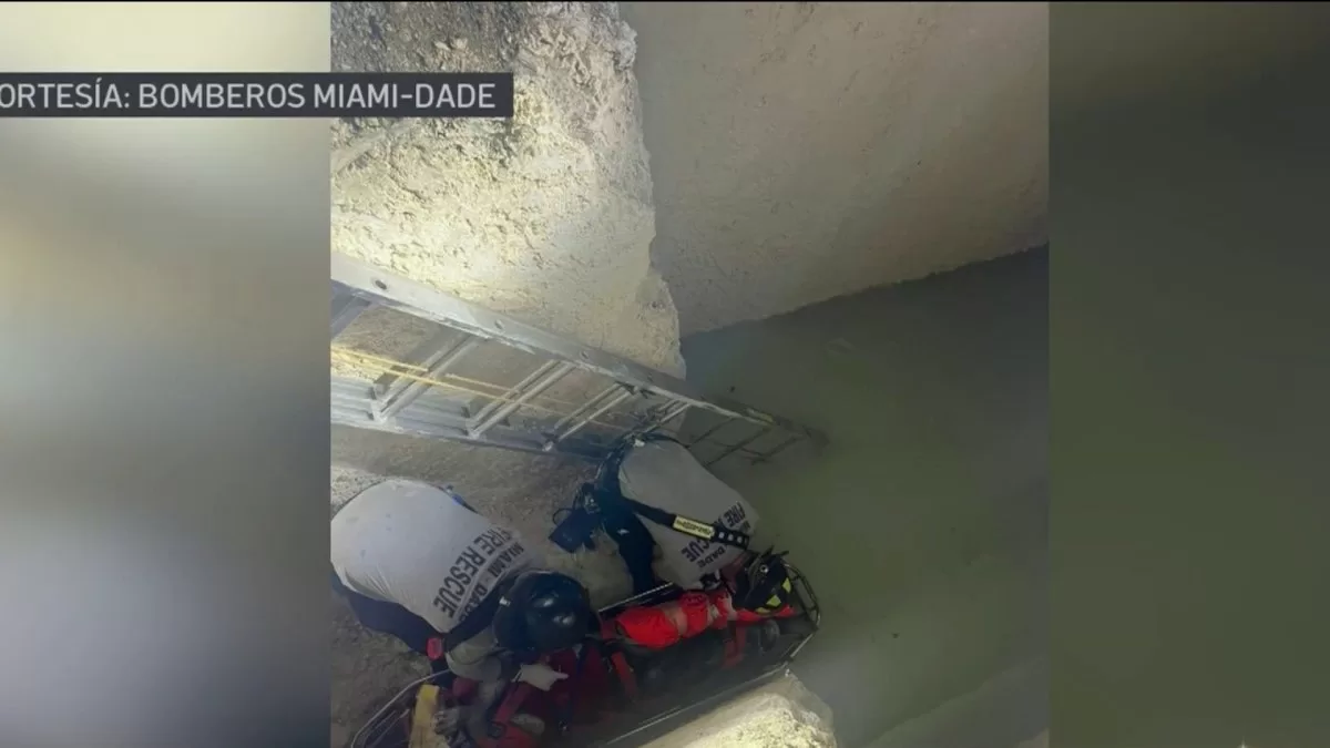 They rescue the man who fell into a hole at a construction site in Miami-Dade

